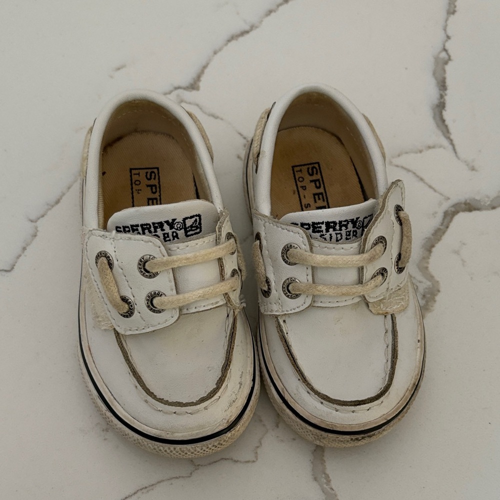 Sperry baby shoes - white